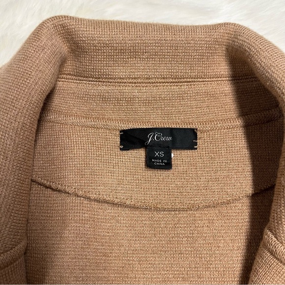 J Crew Jacket XS Womens Sophie Open Front Sweater Blazer In Brown - Picture 3 of 5